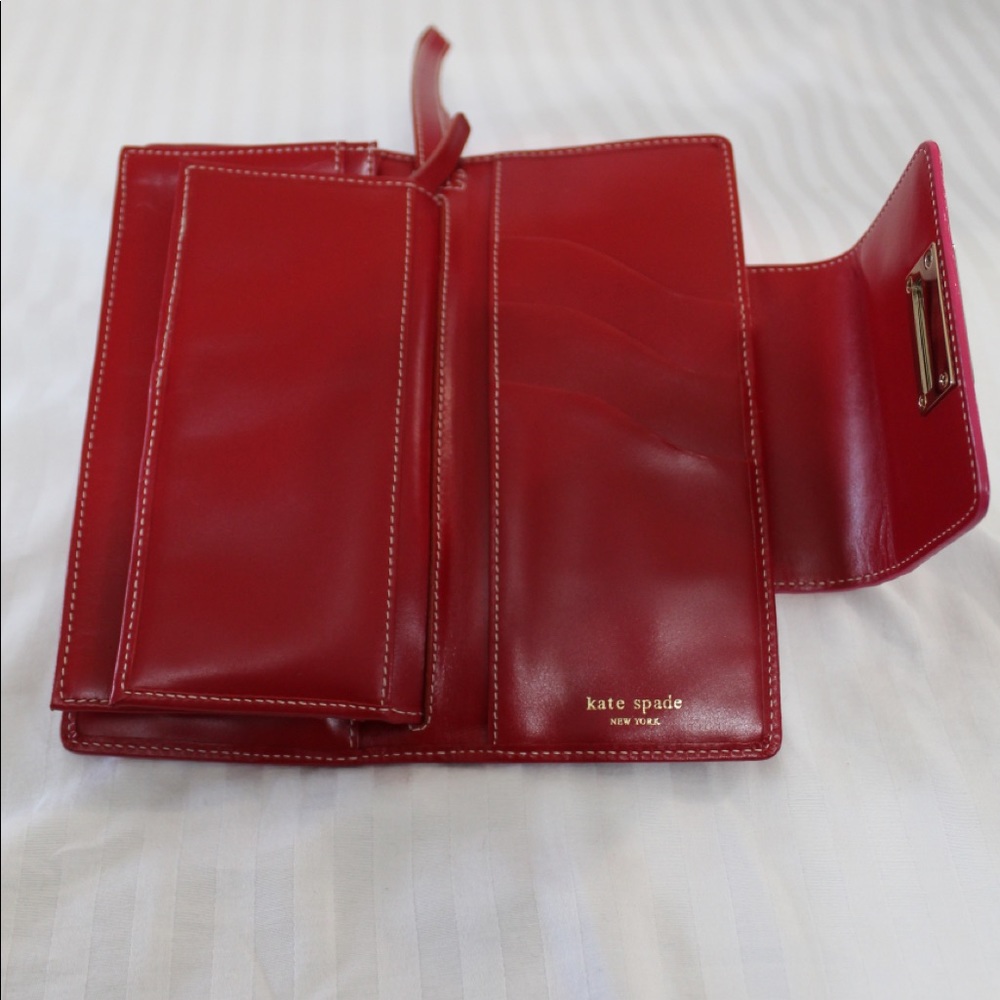 Pink and Red Kate Spade Wallet - Picture 4 of 5